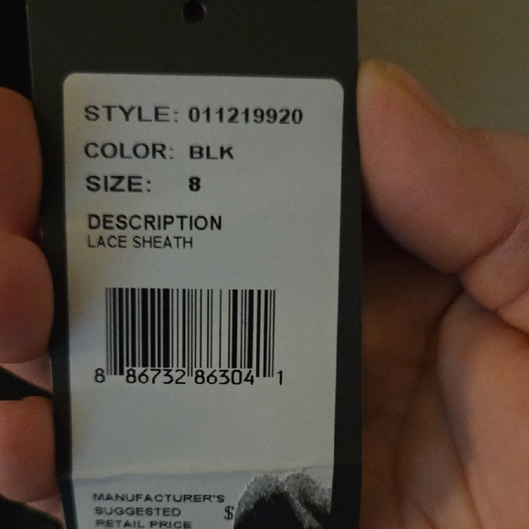 Adrianna Papell Black Lace Mini Dress - Picture 4 of 4